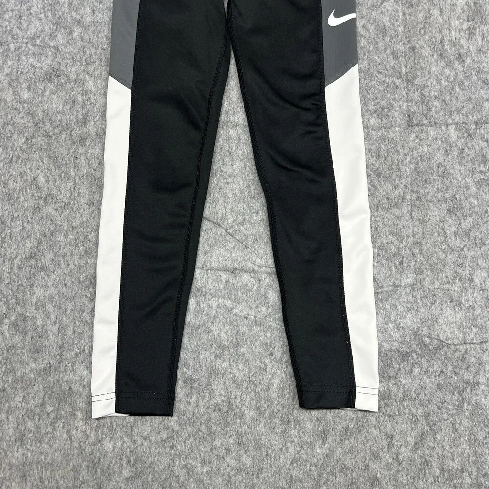 Nike Dri-Fit Tights Girls Small Tight Fit Athletic Trophy Gym Training Workout